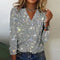 Priscilla - Pull scintillant avec col en V pour l'automne