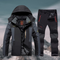 Ensemble d'extérieur imperméable et résistant à l'hiver pour hommes - veste et pantalon