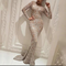 Robe Élégante De Sirène À Paillettes À Manches Longues Pour Femmes | Maxi Automne