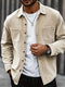 Hugo - Chemise en velours côtelé beige pour homme