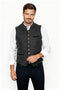 Gilet grigio tradizionale elegante da uomo