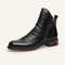 Skórzane buty męskie z antypoślizgową podeszwą i eleganckim designem, idealne na jesień