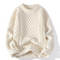 Pull en laine à mailles torsadées pour hommes