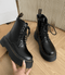 Bottes en Cuir à Semelle Épaisse | Style Urbain et Confort Ultime