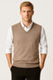 Men's Classic V-Neck Sweater Vest - All-Season Comfort Fit