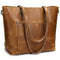 Bolso tote vintage para mujer - Bolso clásico de cuero con bandolera