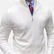 Pull à demi-zip pour homme, printemps