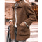 Manteau d'hiver chaud pour femmes avec patte de boutonnage et doublure douillette