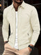 Veste de transition élégante pour hommes avec fermeture éclair - polyvalente et moderne, idéale pour l'automne