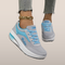 Damskie sneakersy na koturnie z graficznym nadrukiem – luksusowe buty casualowe