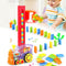 Strat de cărămizi - Jucărie de tren domino Montessori