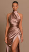 Vestito in satin autunnale