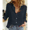 Camisa de lino con cuello para el otoño