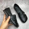 Skórzane buty damskie z miękką podeszwą i antypoślizgową powierzchnią